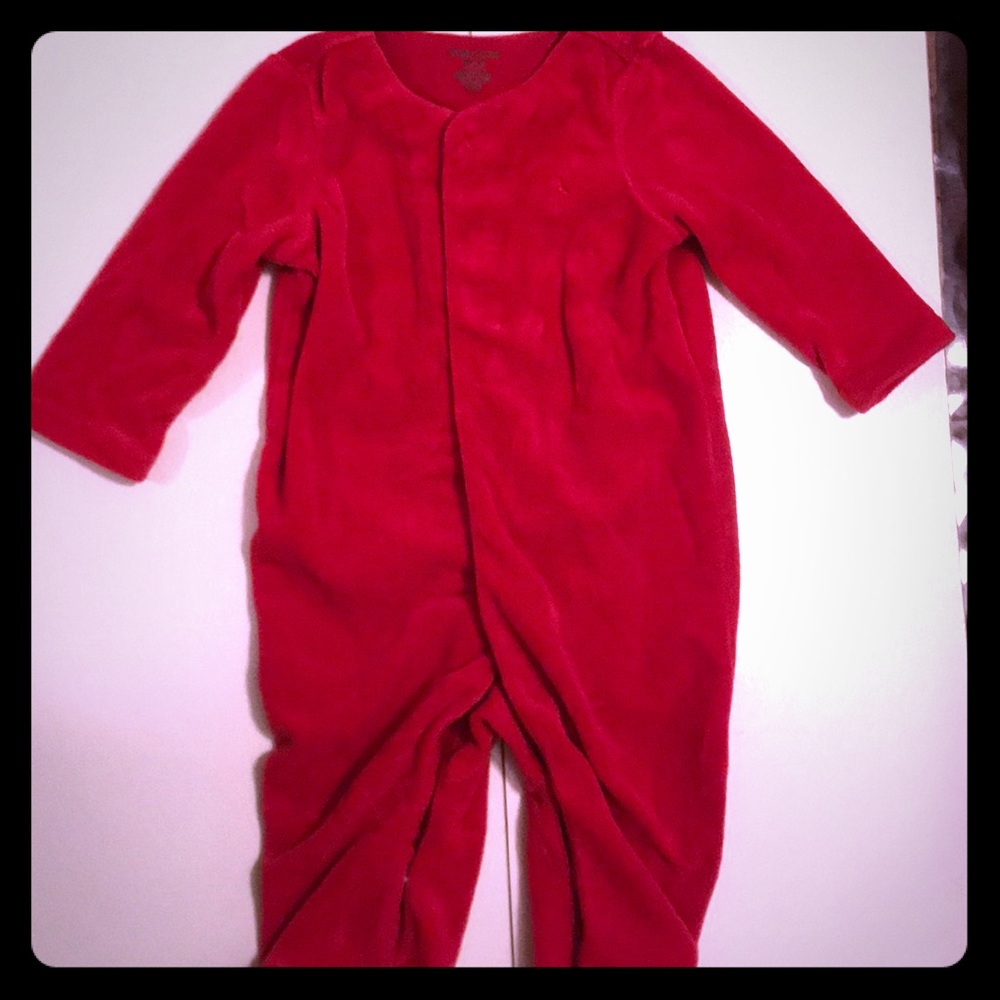 Ralph Lauren Velour Onesie 3month